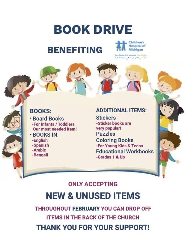Sacred Heart's Winter Book Drive