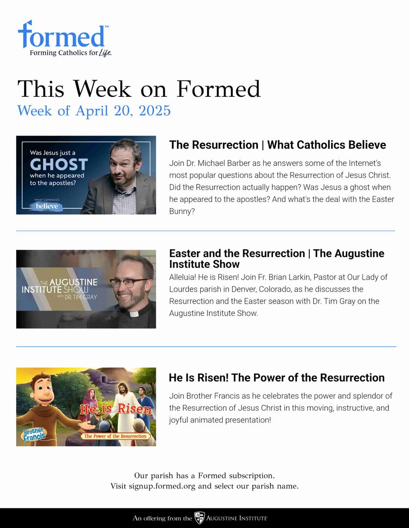 Formed's Picks of the Week