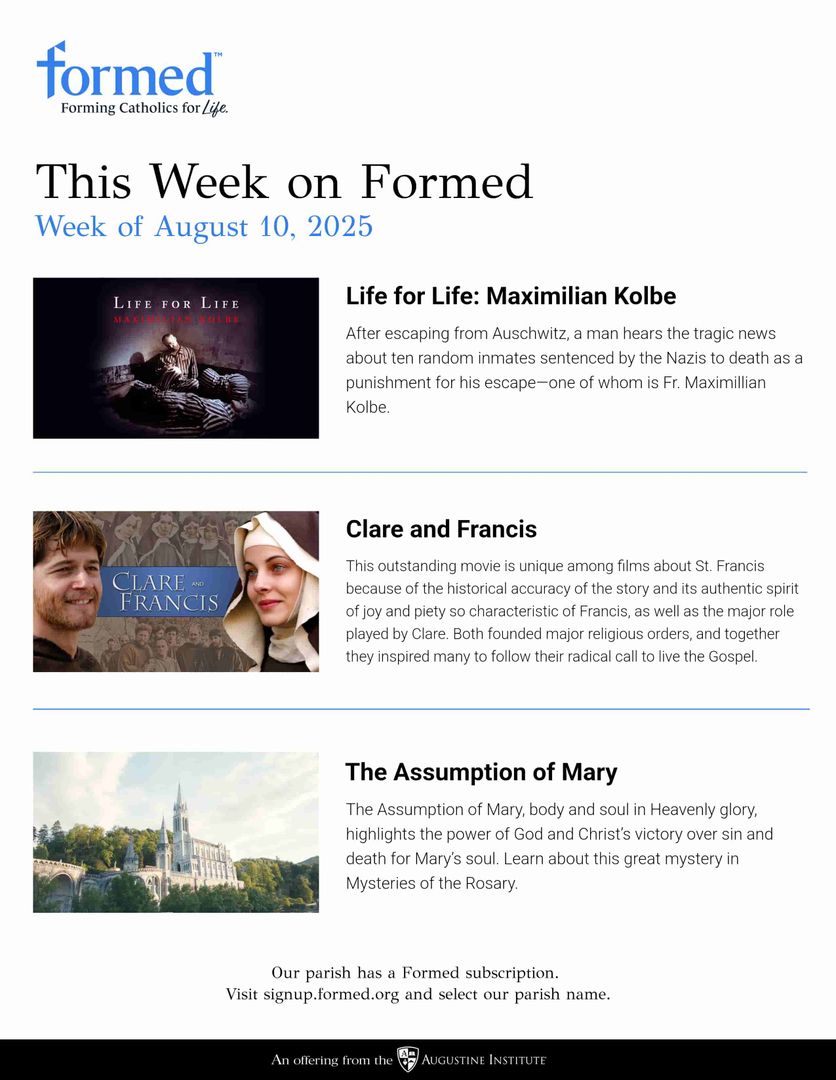 Formed's Picks of the Week