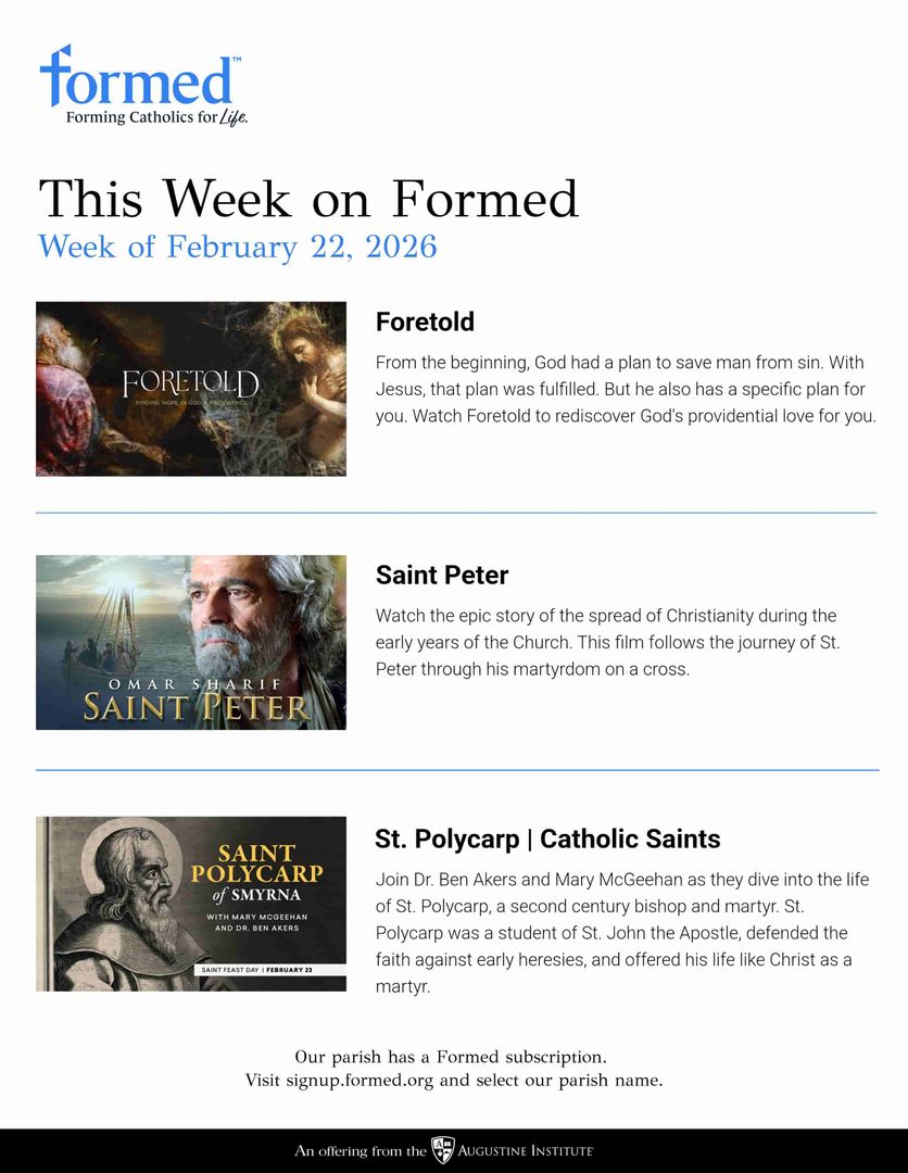 Formed's Picks of the Week