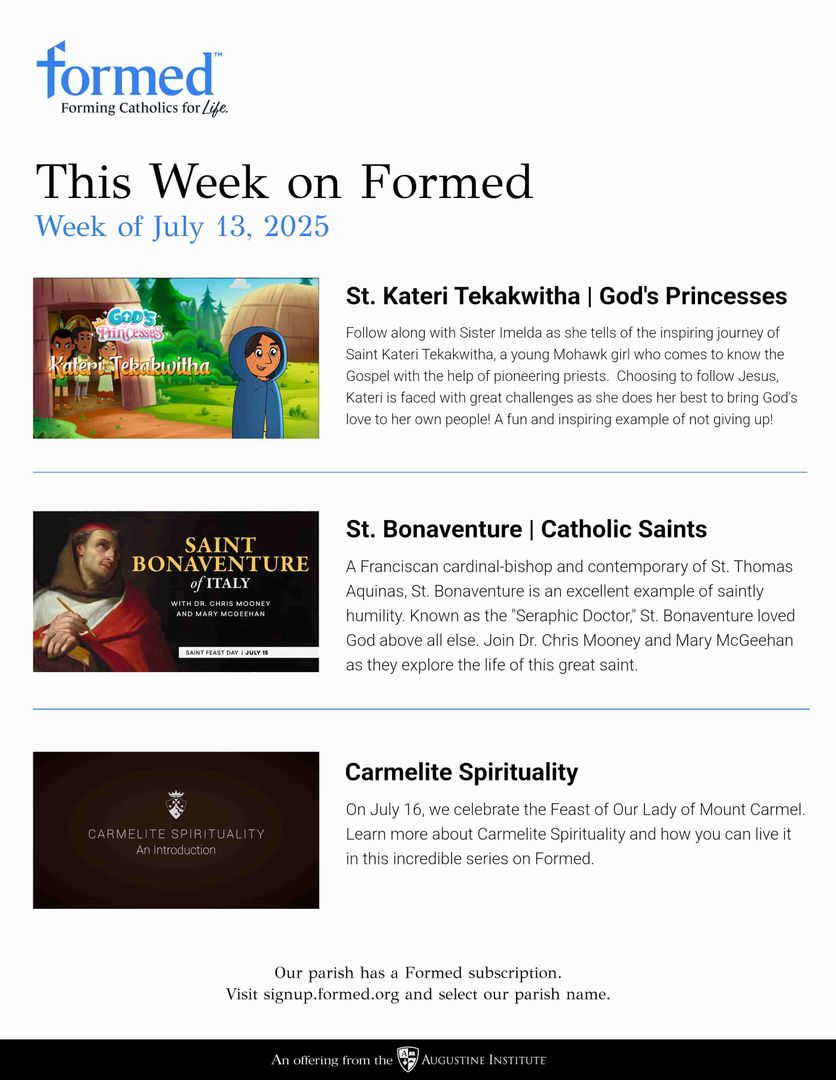 Formed's Picks of the Week