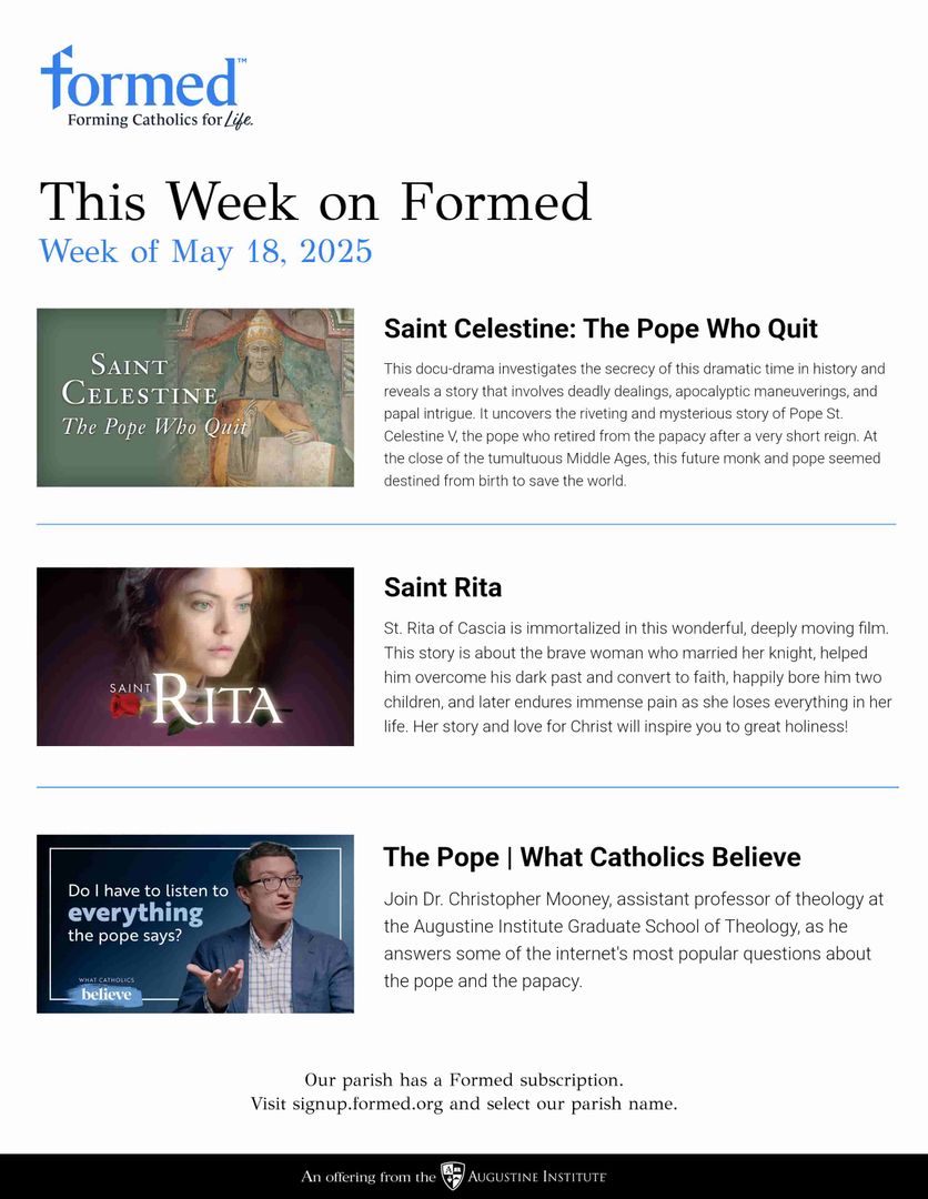 Formed's Picks of the Week