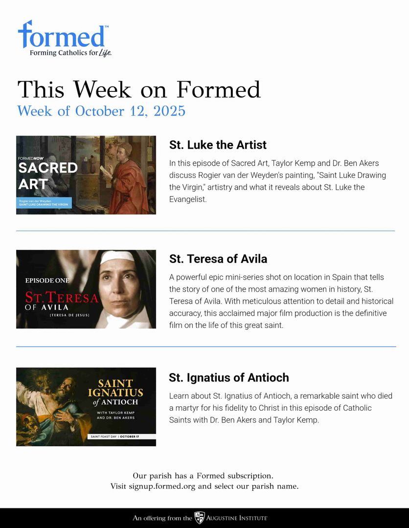 Formed's Picks of the Week