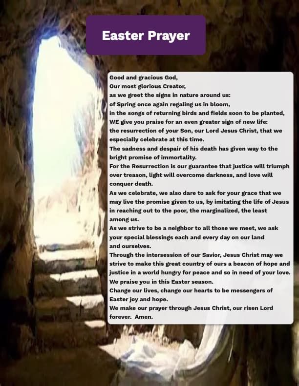 A Prayer Easter - Aleluia!!!