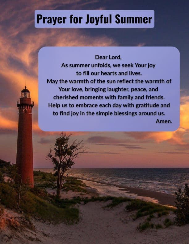 Prayer for A Joyful Summer
