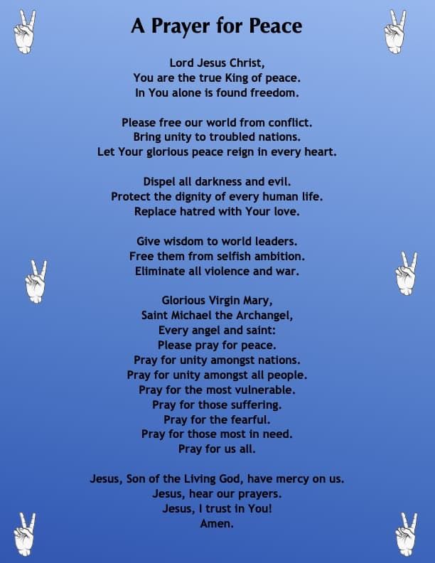 A Prayer for Peace
