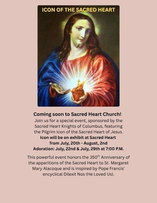 Icon of the Sacred Heart of Jesus Exhibition
