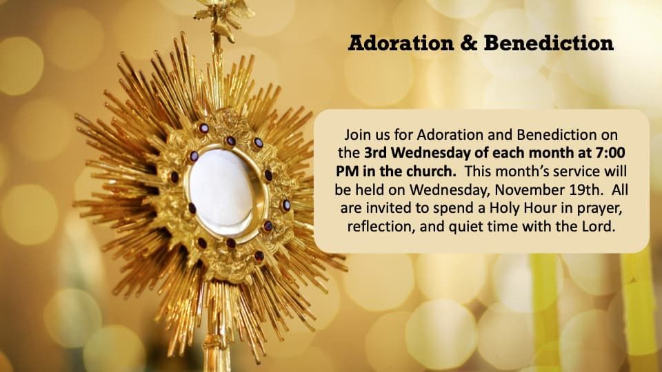 Sacred Heart's Monthly Adoration and Benediction