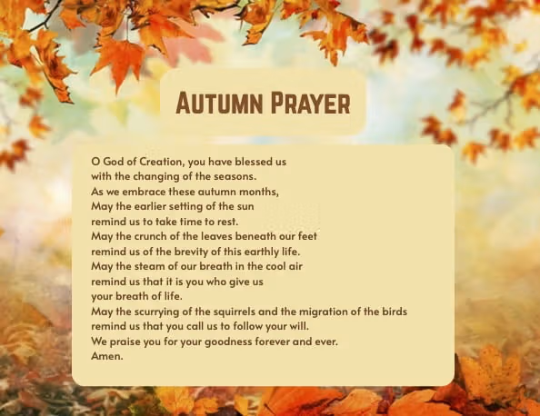 Autumn Prayer