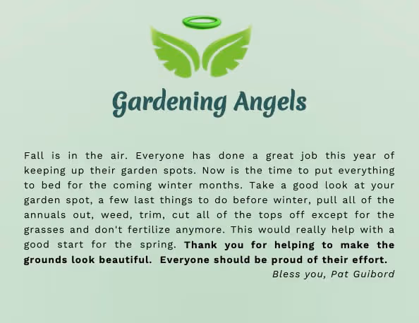 Gardening Angels' Fall Cleanup