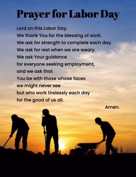 Prayer for Labor Day