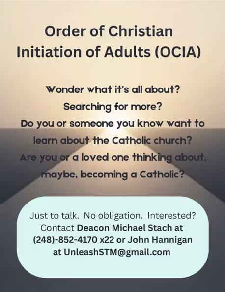Order of Christian Initiation of Adults' Program