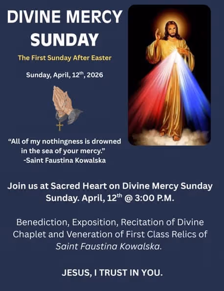 Sacred Heart's Divine Mercy Sunday Liturgy