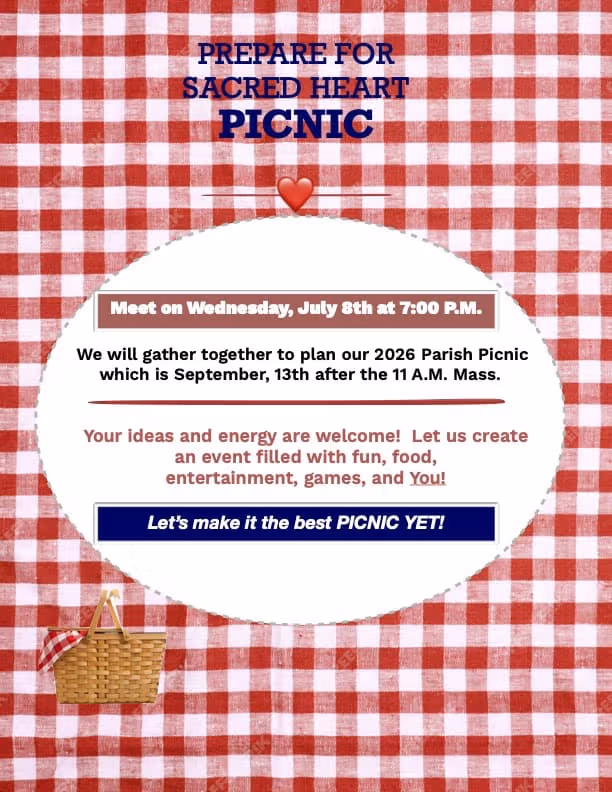 Sacred Heart Parish's Picnic Meeting