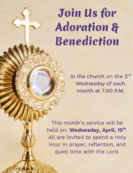 Sacred Heart's Holy Hour - Adoration and Benediction
