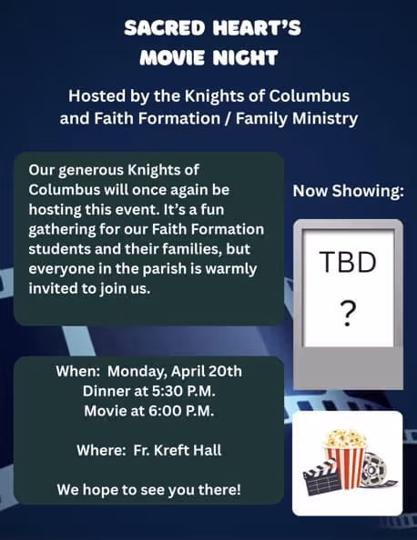 Sacred Heart's Family Movie Night