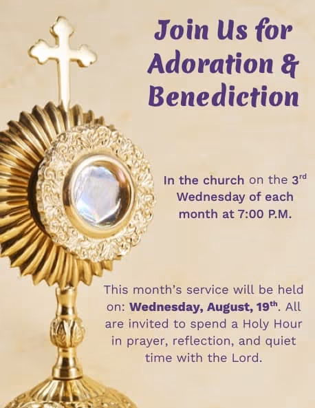 Sacred Heart's Monthly Adoration and Benediction