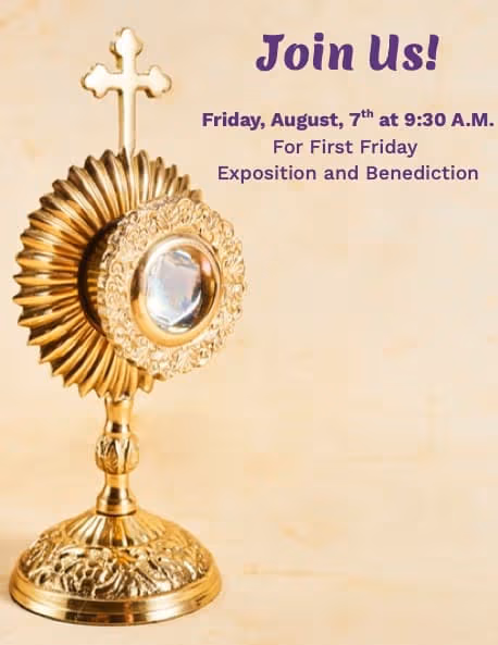 Sacred Heart's August Exposition and Benediction