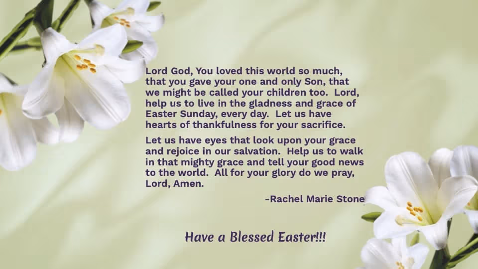 Prayer for Easter Sunday