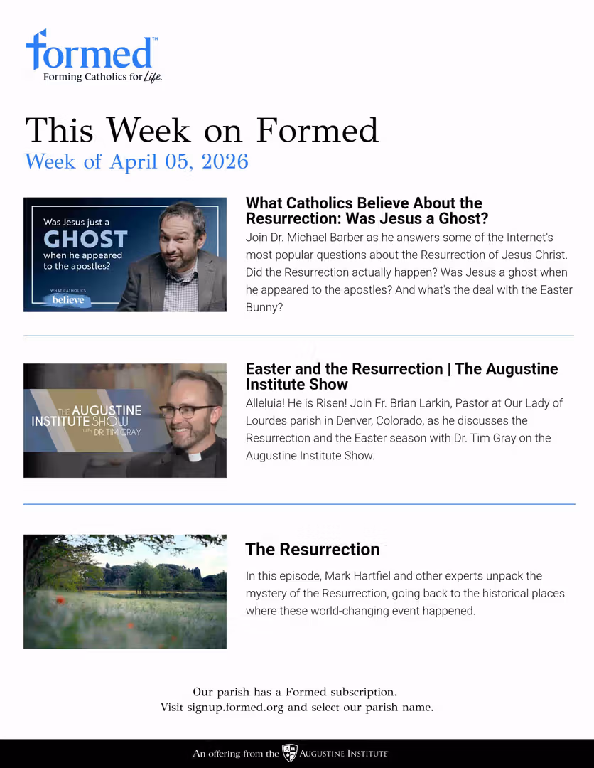 Formed's Picks of the Week