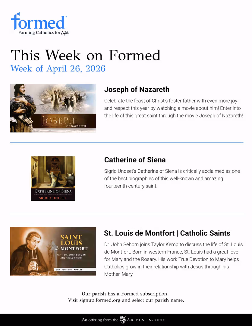 Formed's Picks of the Week