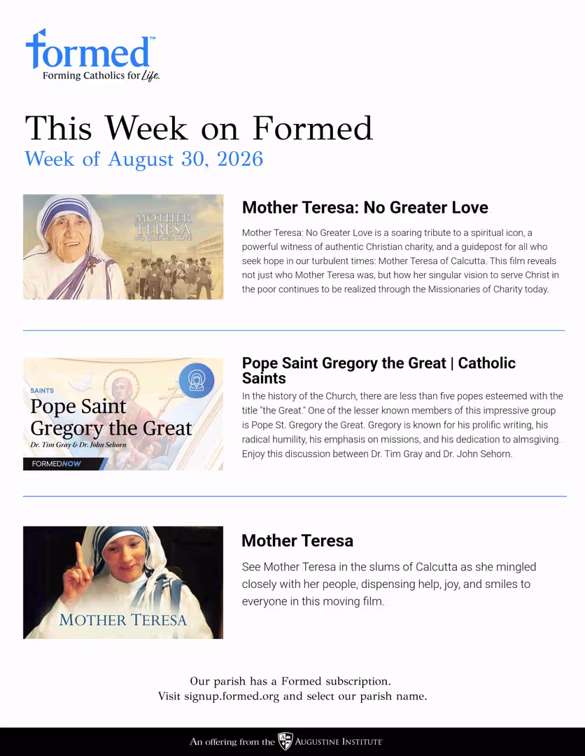 Formed's Picks of the Week