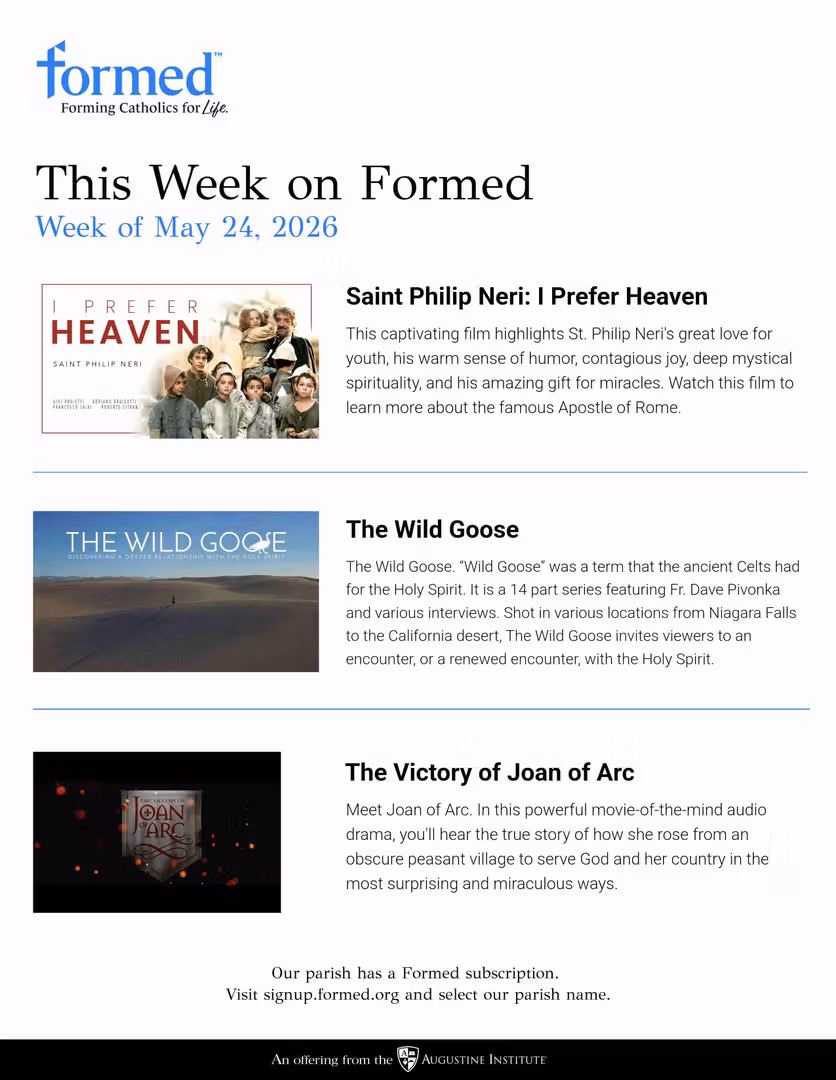 Formed's Picks of the Week