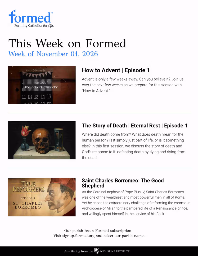 Formed's Picks of the Week