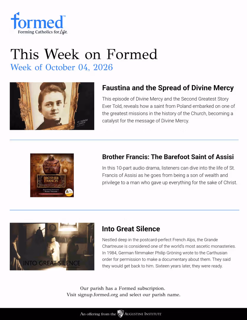 Formed's Picks of the Week