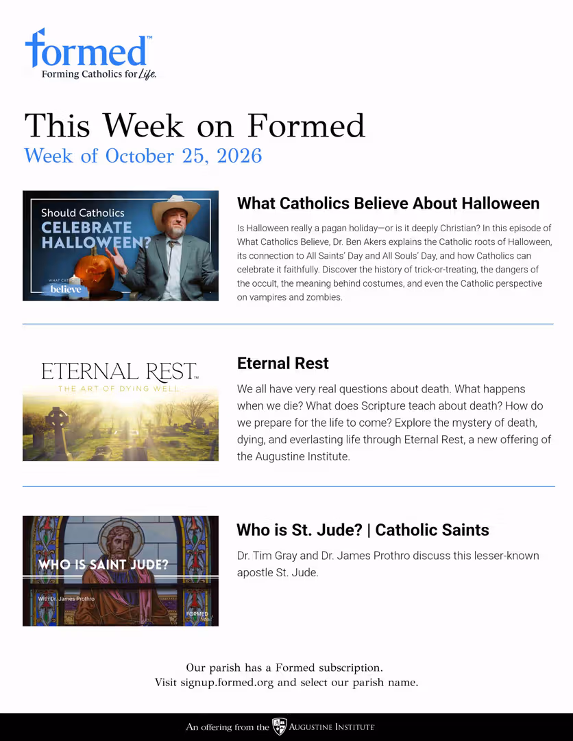 Formed's Picks of the Week