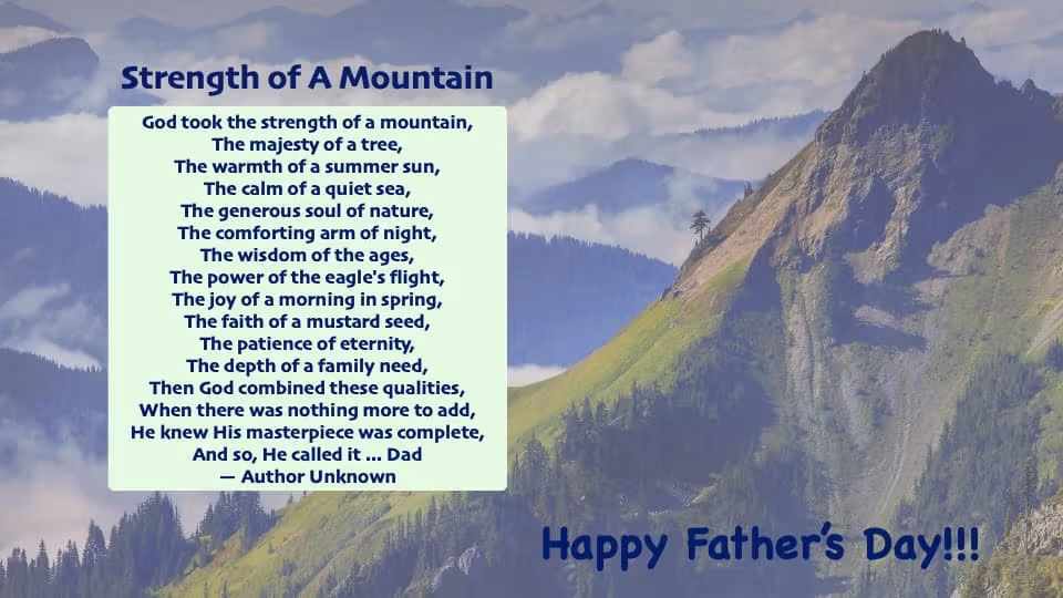 Happy Father's Day Blessing