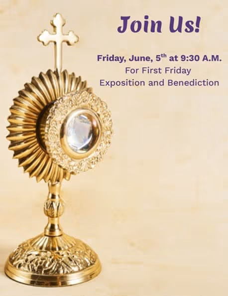 Sacred Heart's June Exposition and Benediction
