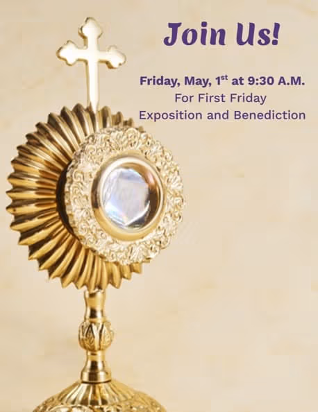 Sacred Heart's May Exposition and Benediction