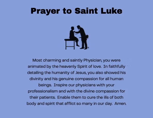Prayer to Saint Luke
